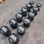 ATX urethane dumbells set 5 kilo tot 17.5 kilo, Ophalen, Zo goed als nieuw