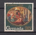 Grenada Kerstzegel 1968 tafereel kindje, Postzegels en Munten, Postzegels | Amerika, Verzenden, Gestempeld, Midden-Amerika