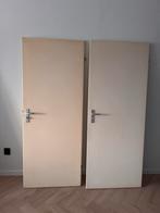 Twee opdekdeuren 78cm breed, Doe-het-zelf en Verbouw, Deuren en Horren, Ophalen, Gebruikt, Minder dan 80 cm, Binnendeur
