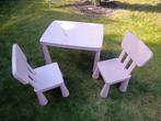 Roze Kinder Tafel met 2 Stoeltjes, Kinderen en Baby's, Kinderkamer | Tafels en Stoelen, Ophalen, Gebruikt, Tafel(s) en Stoel(en)