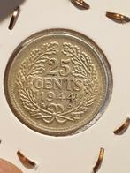 25 cent 1944, zilver Eikel P (08), Zilver, Ophalen of Verzenden, 25 cent
