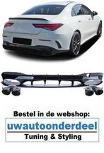 AMG Look Uitlaat Zwart Dubbel Diffuser Voor Mercedes CLA C11, Ophalen of Verzenden, Automotive Parts, A.parts@hotmail.nl, Trasmolenlaan 12 3447 GZ Woerden