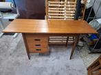 Vintage bureau Arne Vodder uitschuifbaar verlengbaar, Huis en Inrichting, Ophalen, In hoogte verstelbaar, Gebruikt, Bureau