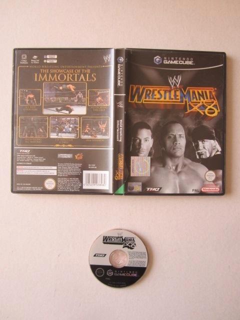 WWE Wrestlemania 8 X8 Nintendo Gamecube wwf wrestling, Spelcomputers en Games, Games | Nintendo GameCube, Gebruikt, Vechten, 3 spelers of meer