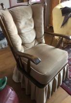 Hout fauteuil, Huis en Inrichting, Fauteuils, Ophalen, Zo goed als nieuw, Hout