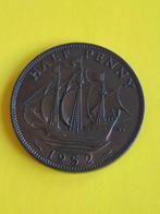 1952 Engeland half penny in brons George VI, Verzenden, Overige landen, Losse munt