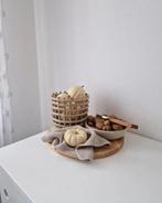 Ferm Living Ceramic basket Cashmere, gevlochten mand Ø16 cm, Huis en Inrichting, Woonaccessoires | Schalen en Manden, Porselein of Keramiek