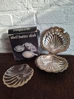 Verzilverde "Coquille" botervloot / kaviaar schaaltje., Ophalen of Verzenden