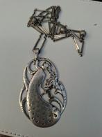 Art Nouveau pauw hanger zilver, Ophalen, Zilver, Hanger