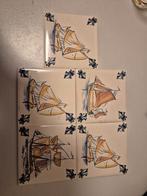 Defs blauw - KLM - ceramische onderzet tegeltjes, Ophalen of Verzenden, Zo goed als nieuw