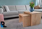 "Cube" salontafelset – Tijdloos design in massief eiken, Ophalen, Minder dan 50 cm, 50 tot 100 cm, Eikenhout