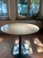 Ronde eettafel (90cm) met metalen poot, Ophalen, Gebruikt, Rond, 50 tot 100 cm