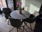 Ronde eettafel 100 diameter ikea, steen, Huis en Inrichting, Tafels | Eettafels, Ophalen, Rond, Zo goed als nieuw, Vier personen