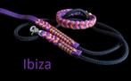 Nieuw - handgemaakt - tuigleer - paracord - halsband + lijn, Dieren en Toebehoren, Ophalen of Verzenden, Handgemaakt, Nieuw