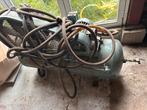 Lucht compressor inclusief slang, Doe-het-zelf en Verbouw, Compressors, Ophalen, Gebruikt, Olievrij, 6 tot 10 bar