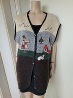 Vintage cottage core gilet landschap maat 46/48, Overige kleuren, Maat 46/48 (XL) of groter, Ophalen of Verzenden, Zo goed als nieuw