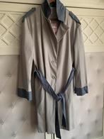 Trenchcoat maat 48/50 grijs met spijkerstof, Ophalen of Verzenden, Nieuw, Grijs, Jas of Mantel