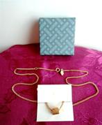 AVON ketting met hanger. Kubus. In orig. doos. Jaren '70, Sieraden, Tassen en Uiterlijk, Nieuw, Ophalen of Verzenden, Goud, Overige materialen