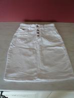 Only denim spijker rokje wit knoopsluiting zgan mt XS 34, Only, Wit, Ophalen of Verzenden, Zo goed als nieuw