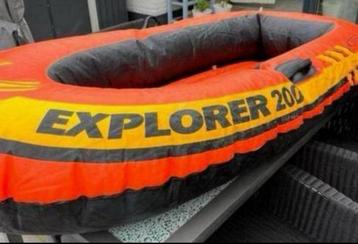 Opblaasbare Boot . Explorer 200 Intex  . Z.g.a.n. beschikbaar voor biedingen