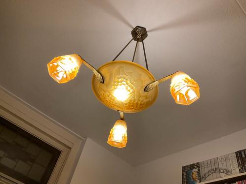 Art deco antieke hanglamp, Antiek en Kunst, Antiek | Lampen, Ophalen