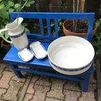Oude lampetset, waterkan, zeepbakje, schaal, kammenbakje, Antiek en Kunst, Ophalen