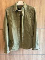 ZARA Denim Spijkerjas Khaki Destroyed Repaired Maat M, Ophalen of Verzenden, Zo goed als nieuw, Maat 48/50 (M), Groen