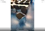 Stoel met metalen onderstel, Huis en Inrichting, Stoelen, Ophalen, Zo goed als nieuw, Zwart