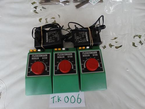 HO adv T-K-006: FLM: 2 x Trafo 6720 1 x adapter. N-Spoor, Hobby en Vrije tijd, Modeltreinen | H0, Zo goed als nieuw, Transformator of Voeding