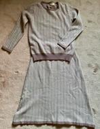 Prachtige set, rok en trui roze wit gebreid visgraat Zgan 42, Maat 42/44 (L), Ophalen of Verzenden, Zo goed als nieuw, Roze