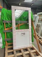 Kunststof Buitendeur 1/2glas  b98 x h200 cm Wit -2288-, Niet ingevuld, Kunststof, Gebruikt, 80 tot 100 cm