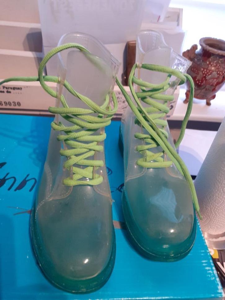 Vrolijke, Kermit regenlaarzen met veter mt 38, Kleding | Dames, Schoenen, Zo goed als nieuw, Regenlaarzen, Groen, Ophalen of Verzenden