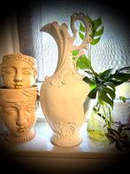 Antieke vaas Prachtige vintage brocante wit porselein kan, Verzenden