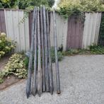 Houten wei palen in teer, Tuin en Terras, Palen, Balken en Planken, Ophalen, 250 cm of meer, Palen