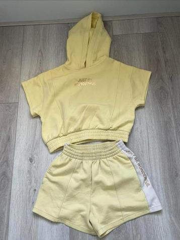 Zara meisje Gele Set shirt en shorts - maat 164 beschikbaar voor biedingen