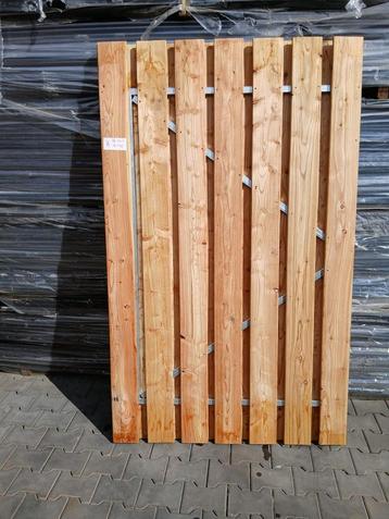 Douglas poort met ijzeren frame 1.20 m breed en 1.95 breed beschikbaar voor biedingen