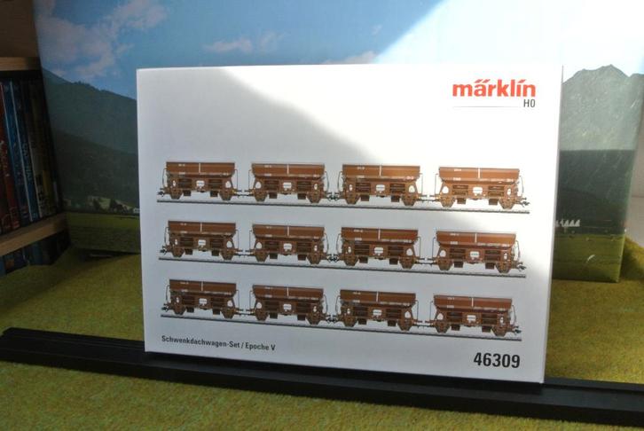 Marklin 46309 Set zwenkdakwagens, Hobby en Vrije tijd, Modeltreinen | H0, Nieuw, Treinset, Wisselstroom, Märklin, Ophalen of Verzenden
