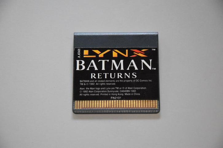 Atari Lynx: Batman Returns, Spelcomputers en Games, Games | Atari, Gebruikt, Atari Lynx, Platform, 1 speler, Vanaf 3 jaar, Ophalen of Verzenden