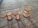 3 taartstandaarden hout boomstam, Ophalen, Gebruikt