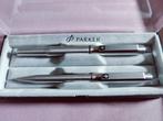 parker 25 stalen pennenset vulpen met vulpotlood 0,5mm, Verzamelen, Pennenverzamelingen, Pennenset, Parker, Met doosje, Ophalen of Verzenden