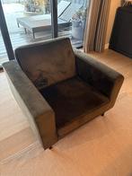 Woood Fauteuil met Poef, Huis en Inrichting, Banken | Sofa's en Chaises Longues, Ophalen, Gebruikt, Eenpersoons, 75 tot 100 cm