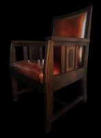 Fantastische vintage Art deco Haagse school Bern. Vos stoel, Ophalen, Gebruikt, Minder dan 75 cm, Hout
