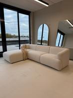Japandi Bouclé Hoekbank Off White – Showmodel |, Ophalen, Zo goed als nieuw, Vierpersoons of meer, Stof