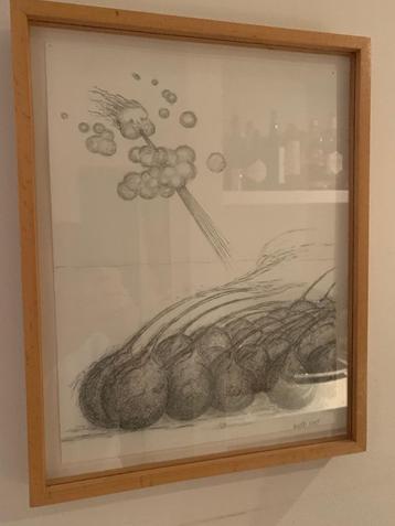 Mia van der Burg grafiek Lentebriesje  beschikbaar voor biedingen