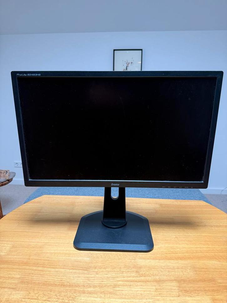 Iiyama Prolite B2483HS 24 inch Monitor - 3 stuks, Computers en Software, Monitoren, Gebruikt, 60 Hz of minder, DisplayPort, In hoogte verstelbaar