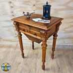 Antieke Biedermeier Naaitafel / Bijzettafel wortelhout, Ophalen of Verzenden