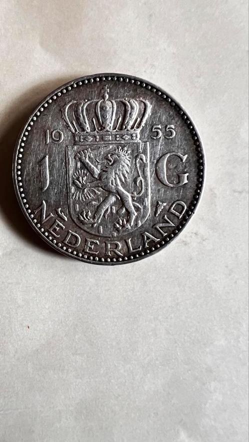 Zilveren Gulden Juliana jaar. Diverse jaargangen  vanaf 1955, Postzegels en Munten, Munten | Nederland, 1 gulden, Koningin Juliana