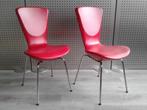 Set van 2x Variér (Stokke) Invite (Rood Leder), Als Nieuw!