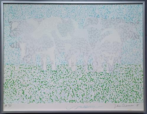 Jan Cremer - Sneeuw - ingelijste gesigneerde litho, Antiek en Kunst, Kunst | Litho's en Zeefdrukken, Ophalen of Verzenden