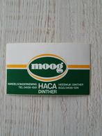 sticker moog handelsonderneming HACA  te Heeswijk - Dinther, Ophalen of Verzenden, Zo goed als nieuw, Bedrijf of Vereniging